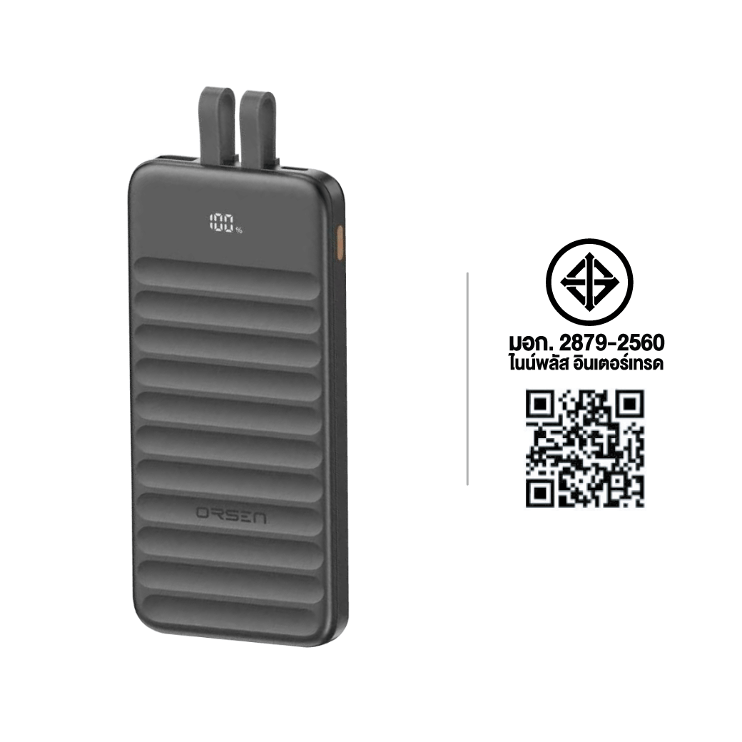 แบตเตอรี่สำรอง ORSEN BY ELOOP E41 10000MAH สีดำ_11